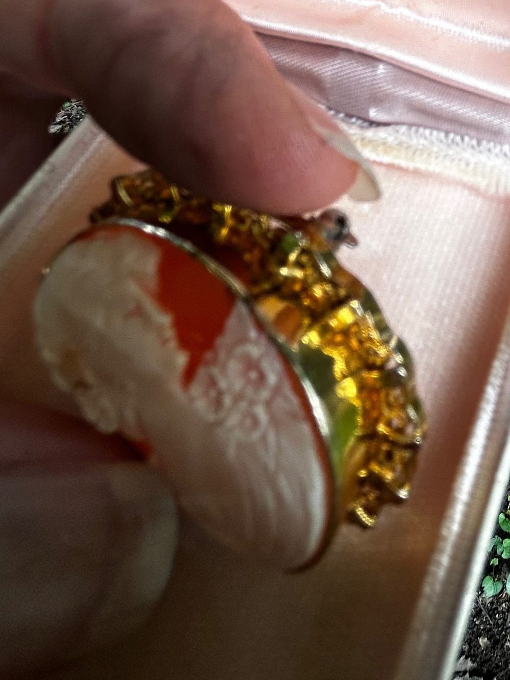 Vintage 1/20 12K Gold Filled Cameo Brooch/Pendant Hand Carved Shell - Picture 5 of 8